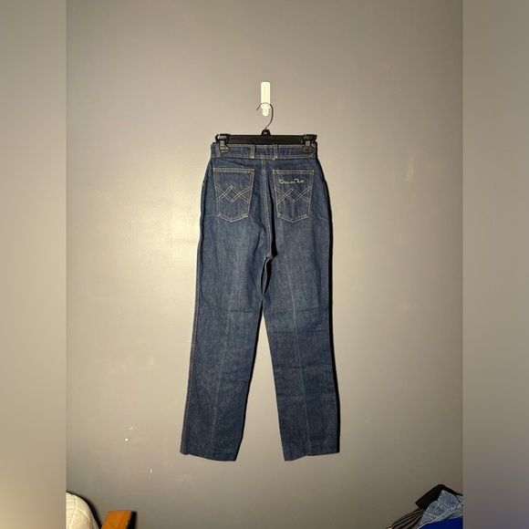 Vintage 1970s Embroidered Oscar De La Renta Jeans Size 24 - Picture 2 of 6